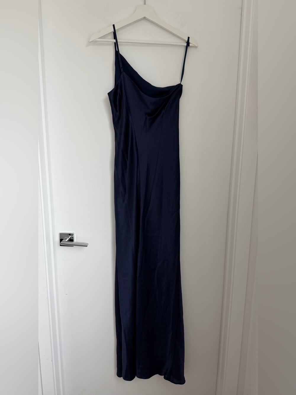 Staud 4 Elodie Maxi Dress Navy Blue Slip - Picture 8 of 13